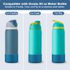 Alwenid 2PCS Silicone Water Bottle Boot for Owala 40 Oz, Anti-Slip Protective Sleeve Bottom Bumper Protector for FreeSip, Twist, and Flip Stainless Steel Water Bottles (Dark Blue) view 2