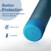Alwenid 2PCS Silicone Water Bottle Boot for Owala 40 Oz, Anti-Slip Protective Sleeve Bottom Bumper Protector for FreeSip, Twist, and Flip Stainless Steel Water Bottles (Dark Blue) view 3
