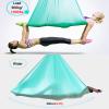 LZMZMQ Aerial Yoga Hammock Swing Kit, Living Room Bedroom Gym Studio Classroom Anti Gravity Flying Yoga Hammocks Silk, Adults & Kids Fitness Equipment, Ceiling Mount with Fittings(Grey,8.7yards (8m)) view 4
