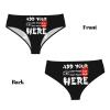 Custom Panties for women Design Your Own Image Text Customized Sexy Funny Briefs Personalized Briefs with Photo Design Gifts for Lover Wife Anniversaries Medium Black view 4