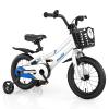BABY JOY Kids Bike, 14 Inch Children Bikes for Boys Girls Age 3-5 Years w/Training Wheels, Handbrake, Coaster Brake & Removable Basket, Kids Bicycle of Multiple Colors view 1
