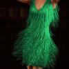 Dance Dresses for Women Sequin Cocktail Flapper Dress 1920s Fringe Mini Prom Party Homecoming Dress Green view 2