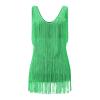 Dance Dresses for Women Sequin Cocktail Flapper Dress 1920s Fringe Mini Prom Party Homecoming Dress Green view 3