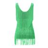 Dance Dresses for Women Sequin Cocktail Flapper Dress 1920s Fringe Mini Prom Party Homecoming Dress Green view 4