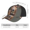 YQxwJL Beauty Deer Print Women Hat Baseball Cap Adjustable Baseball Cap Unisex Quick Drying Trucker Hats Black view 4