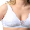 Kudreshov Lingerie Maria Cotton Stretch Lace Women's Bra Non-Padded, No Underwire, White, Plus Sizes B-DD, XXL 38C view 4