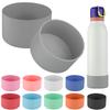 NineFit Basics 2 Pack Silicone Boot for Owala FreeSip Bottle, Anti-Slip Protective Sleeve & Bottom for 24oz Twist (Gray) view 1