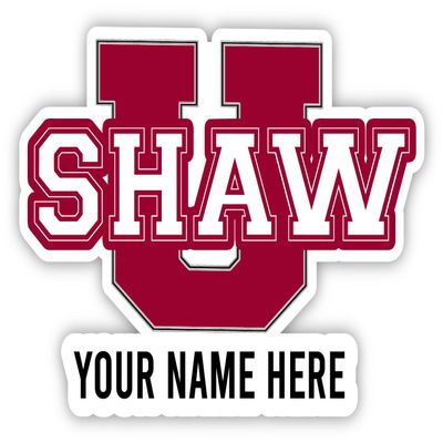 Shaw University Bears Customizable Die Cut Vinyl Decal Sticker Officially Licensed Collegiate Product 12-Inch