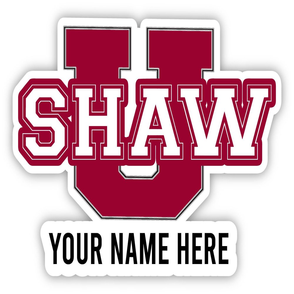 Shaw University Bears Customizable Die Cut Vinyl Decal Sticker Officially Licensed Collegiate Product 12-Inch