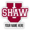 Shaw University Bears Customizable Die Cut Vinyl Decal Sticker Officially Licensed Collegiate Product 12-Inch view 1