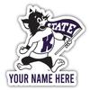 Kansas State Wildcats Customizable Die Cut Vinyl Decal Sticker Officially Licensed Collegiate Product 8-Inch view 1