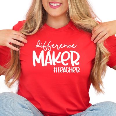 Difference Maker Teacher Shirt, S7018