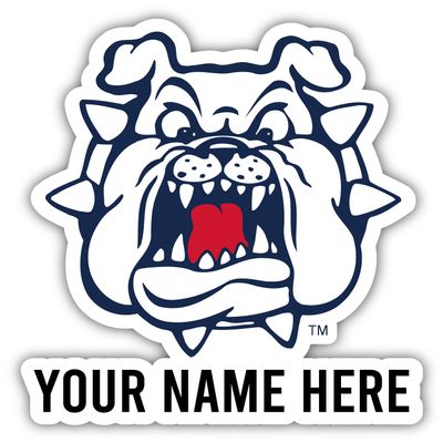Fresno State Bulldogs Customizable Die Cut Vinyl Decal Sticker Officially Licensed Collegiate Product 8-Inch