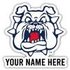 Fresno State Bulldogs Customizable Die Cut Vinyl Decal Sticker Officially Licensed Collegiate Product 8-Inch view 1