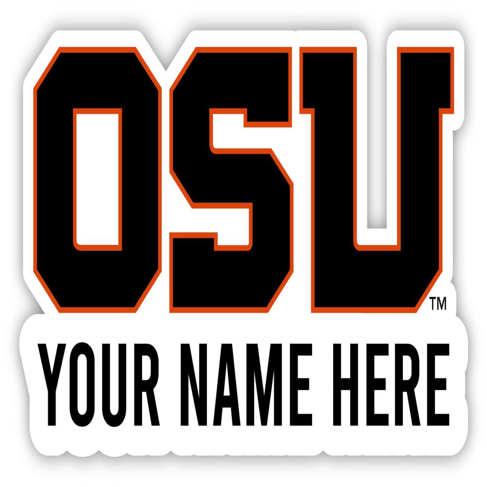 Oregon State Beavers Customizable Die Cut Vinyl Decal Sticker Officially Licensed Collegiate Product 10-Inch