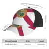 YQxwJL Florida State Flag Print Women Hat Baseball Cap Adjustable Baseball Cap Unisex Quick Drying Trucker Hats Black view 4