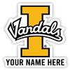 Idaho Vandals Customizable Die Cut Vinyl Decal Sticker Officially Licensed Collegiate Product 8-Inch view 1