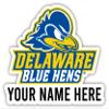 Delaware Blue Hens Customizable Decorative Vinyl Decal Sticker Officially Licensed Collegiate Product 6-Inch view 1