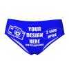 Custom Panties Customize Your Own Image Text Custom Panties Underwear with Photo Customized Sexy Funny Panties Underwear for women Customizable Gift for Mom Wife Anniversaries 3X-Large Blue view 1