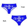 Custom Panties Customize Your Own Image Text Custom Panties Underwear with Photo Customized Sexy Funny Panties Underwear for women Customizable Gift for Mom Wife Anniversaries 3X-Large Blue view 4