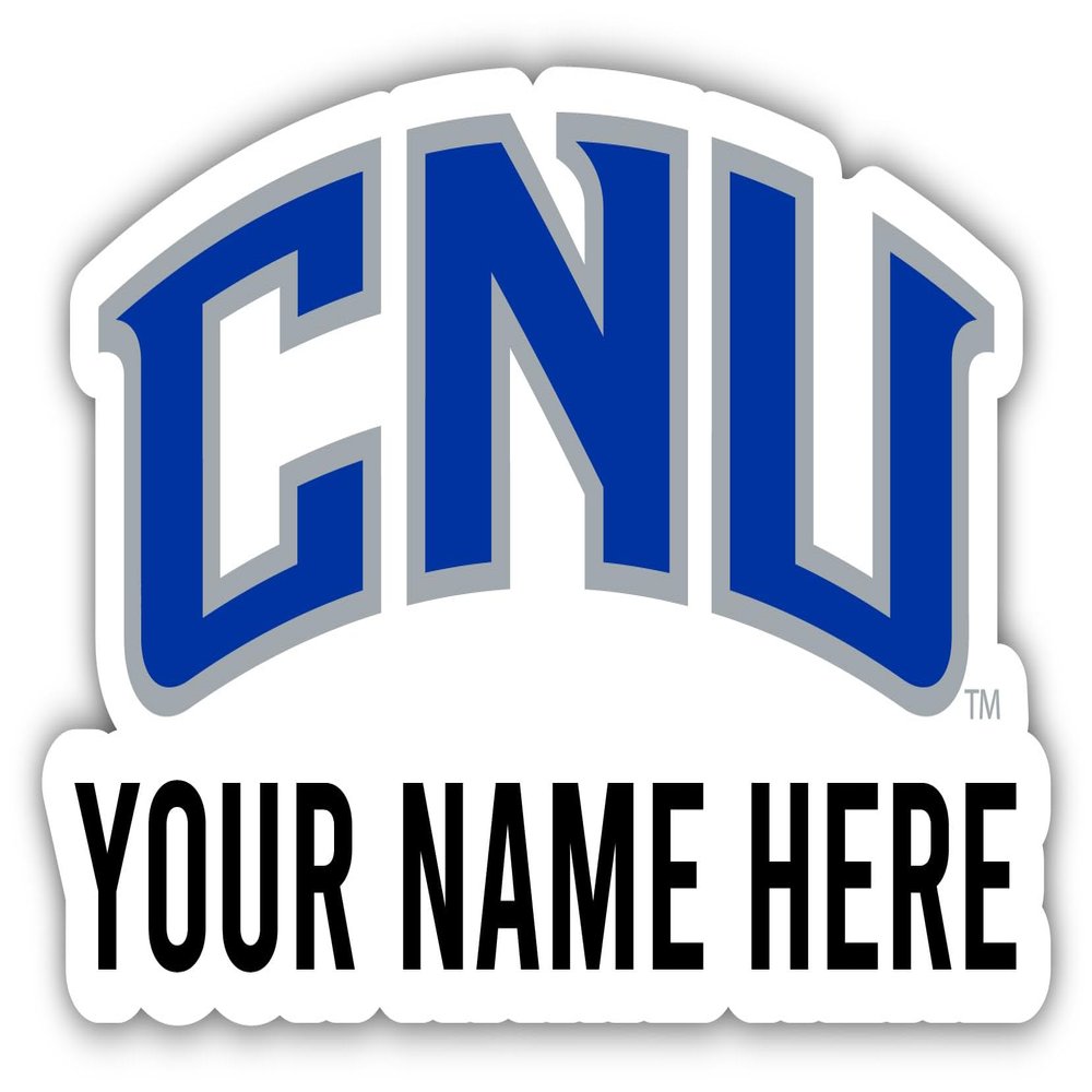Christopher Newport Captains Customizable Die Cut Vinyl Decal Sticker Officially Licensed Collegiate Product 6-Inch