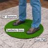 DeadeyeVR Golf Mat for Perfect VR Immersion - Hitting and Putting Grass Mat, Quest Club Attachment VR Accessory, 28" Diameter, 3/8" Thick, Easy Storage, Compatible with Deadeye Golf Club view 3