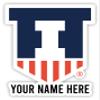 Illinois Fighting Illini Customizable Die Cut Vinyl Decal Sticker Officially Licensed Collegiate Product 6-Inch view 1