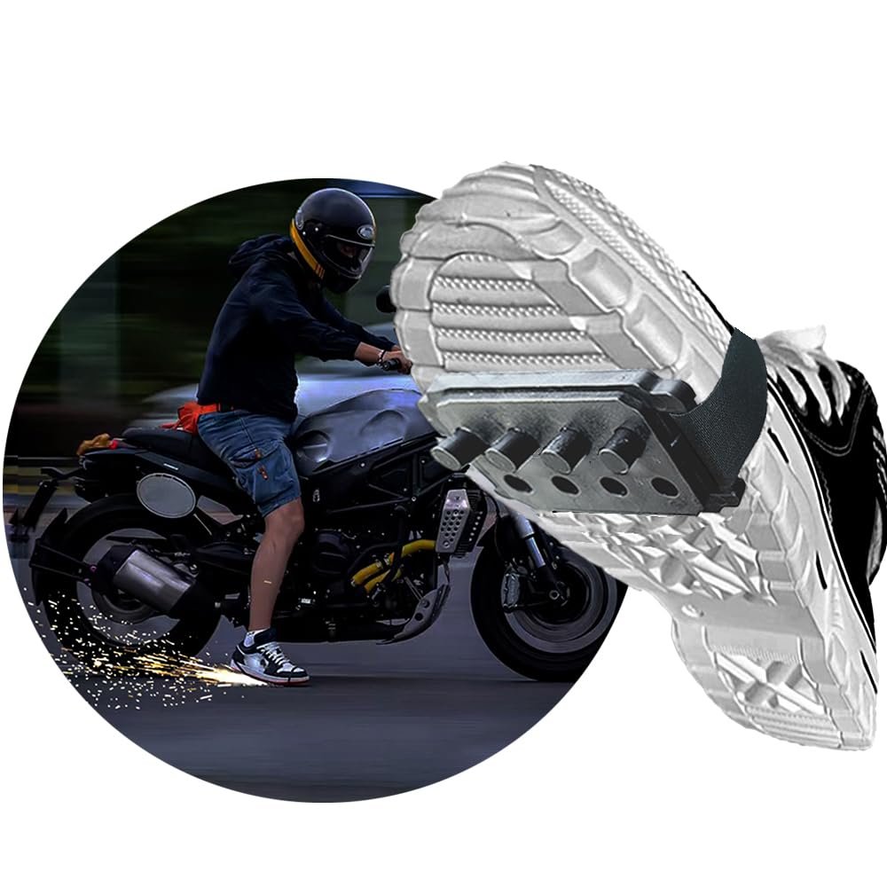 SprintSparkZK Upgrade 1/2PCS Reusable Motorcycle Sparks Shoe Covers | Bicycle Sparks | Skateboard Sparks | Cool Sole Sparkling Shoe Cover (1PC and 16 consumables)