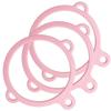 Paracord Planet Water Bottle Ring  3 Hole Safety Ring for Creating Slings, Holder, or Handle  Use with Paracord  Pink (50 Rings) view 2