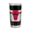 Rico Industries NBA Basketball Chicago Bulls 20oz Stainless Steel Tumbler with Lid - Great For Coffee, Tea, Water or Cocktails view 1