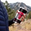 Rico Industries NBA Basketball Chicago Bulls 20oz Stainless Steel Tumbler with Lid - Great For Coffee, Tea, Water or Cocktails view 2