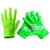HIGHLIGHT FACTORY ATL G.O.A.T. Silhouette You Got Mossed/Ultra Grip Football Gloves (Green, Adult XX-Large) view 1