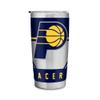 Rico Industries NBA Basketball Indiana Pacers 20oz Stainless Steel Tumbler with Lid - Great For Coffee, Tea, Water or Cocktails view 1