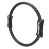 KIMISS Pilates Ring - Fitness Exercise Circle with Nonslip, Foam Padded Handle for Thigh Workout and Body Strengthening (Black) view 1