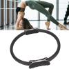 KIMISS Pilates Ring - Fitness Exercise Circle with Nonslip, Foam Padded Handle for Thigh Workout and Body Strengthening (Black) view 3