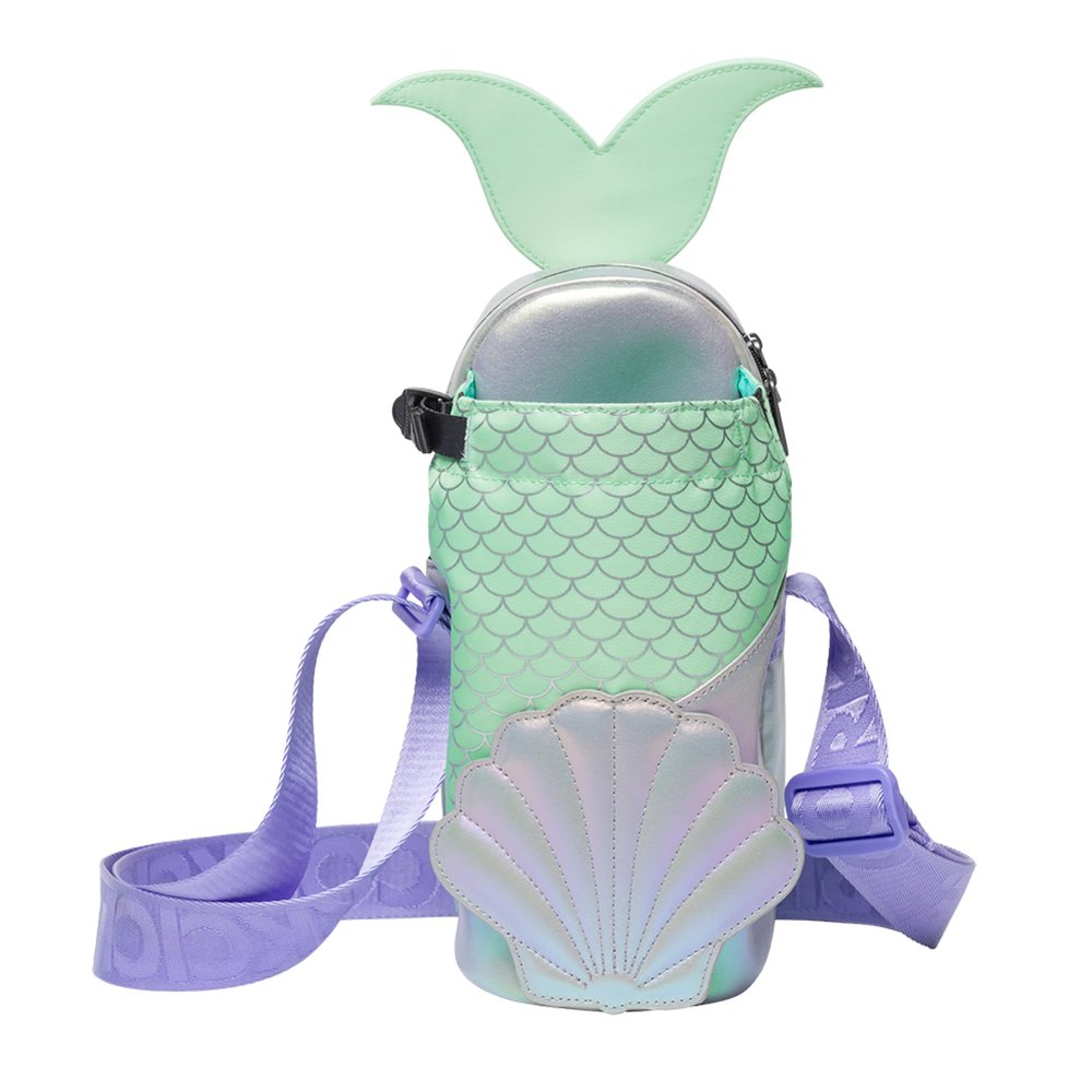 Corkcicle Crossbody Water Bottle Sling Bag - Adjustable Strap - Padded Interior Pocket - Fits 16 oz to 40 oz Tumblers - Summer Drinkware Gift - Princess Ariel