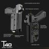 Orpaz T40 Adjustable and Modular G23 Holster Compatible with OWB Glock 23 Holder with Light/Laser/Sight/Optics - Will Secure Your Handgun with a Tactical Appearance,Belt Attachment view 3