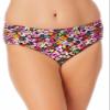 California Waves Plus Women's Plus Bikini Bottoms (Super Bloom Black Multi, 3X) view 1
