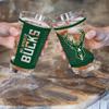 Rico Industries NBA Basketball Milwaukee Bucks 16 oz Pint Glasses with Digitally Printed Logo, Practical Set of 2 Classic Drinking Glasses, Gift for Fans view 2