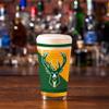 Rico Industries NBA Basketball Milwaukee Bucks 16 oz Pint Glasses with Digitally Printed Logo, Practical Set of 2 Classic Drinking Glasses, Gift for Fans view 3