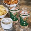 Rico Industries NBA Basketball Milwaukee Bucks 16 oz Pint Glasses with Digitally Printed Logo, Practical Set of 2 Classic Drinking Glasses, Gift for Fans view 4
