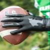 HIGHLIGHT FACTORY ATL G.O.A.T. Silhouette You Got Mossed/Ultra Grip Football Gloves (Yellow, Youth Small) view 4