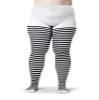 Silky Toes Womens Plus Size Striped Tights Bold Costume Halloween Stockings view 1