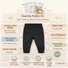 123 Bear Infant and Toddler Soft Cotton Spandex Boys and Girls Pants Multipacks (Black 2, 2T) view 2