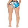 Calvin Klein Women's Printed No-Muffin-Top Convertible Bikini Bottoms (Blue Multi, X-Small) view 3
