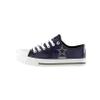 FOCO Dallas Cowboys NFL Womens Team Color Metallic Low Top Canvas Shoes - 9 view 1