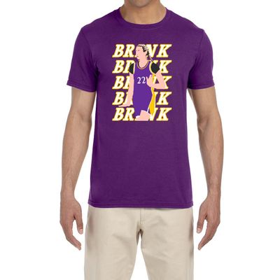 Purple Los Angeles Cameron Brink Text Pic T-Shirt Youth XL