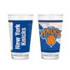 Rico Industries NBA Basketball New York Knicks 16 oz Pint Glasses with Digitally Printed Logo, Practical Set of 2 Classic Drinking Glasses view 1