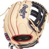Rawlings | Heart of THE Hide Series Fastpitch Softball Glove | 12.75' | LHT | Pro H-Web | Camel/Navy view 4