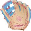 Rawlings | Heart of The Hide Series Baseball Glove | 11.5' | RHT | Pro I-Web | Camel/Columbia Blue/Pink view 3